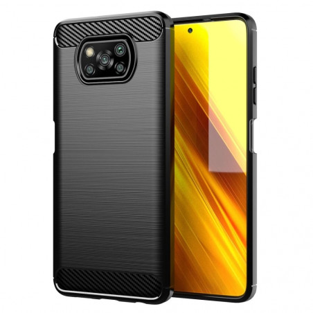 XIAOMI Poco X3 Pro Hülle Carbon Elegant  Schwarz
