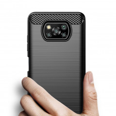 XIAOMI Poco X3 Pro Hülle Carbon Elegant  Schwarz