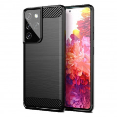 Samsung Galaxy S21 5G Hülle Carbon Elegant  Schwarz