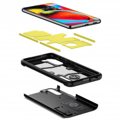 Samsung Galaxy S21 FE 5G Hülle Spigen Tough Armor Schwarz