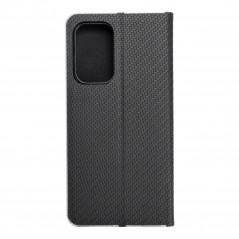 Samsung Galaxy A53 5G Book Handytaschen LUNA Book Carbon Kohlenstoff-Faser, Elegant  Schwarz