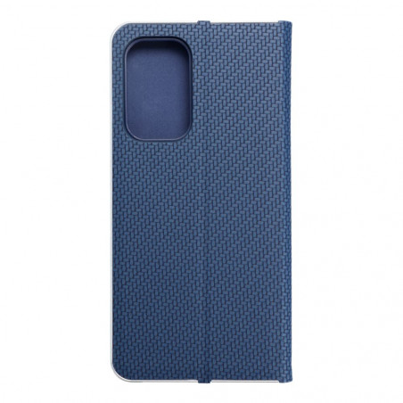 Samsung Galaxy A53 5G Book Handytaschen LUNA Book Carbon Kohlenstoff-Faser, Elegant  Blau