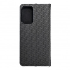 Samsung Galaxy A33 Book Handytaschen LUNA Book Carbon Kohlenstoff-Faser, Elegant  Schwarz