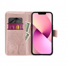 Samsung Galaxy A04s Book Handytaschen MEZZO Book Baum  Roségold