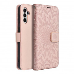 Samsung Galaxy A13 5G Book Handytaschen MEZZO Book Mandala  Roségold