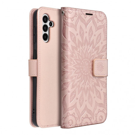 Samsung Galaxy A04s Book Handytaschen MEZZO Book Mandala  Roségold