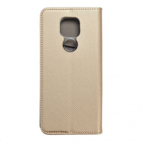 Motorola Moto E7 Plus Book Handytaschen Smart Case Book Gold 