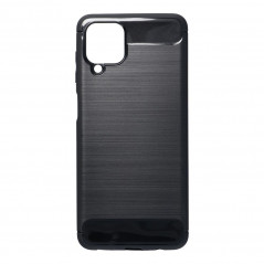 Samsung Galaxy A12 Hülle Carbon Elegant  Schwarz