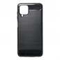 Samsung Galaxy A12 Hülle Carbon Elegant  Schwarz