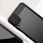 Samsung Galaxy A12 Hülle Carbon Elegant  Schwarz