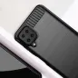 Samsung Galaxy A12 Hülle Carbon Elegant  Schwarz