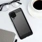 Samsung Galaxy A12 Hülle Carbon Elegant  Schwarz
