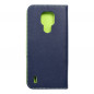 Motorola Moto E7 Book Handytaschen Fancy Book Marine / Limette
