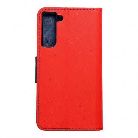 Samsung Galaxy S21 FE 5G Book Handytaschen Fancy Book Rot / Marine