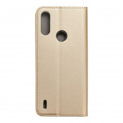 Motorola Moto E7 Power Book Handytaschen Smart Case Book Gold