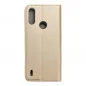 Motorola Moto E7 Power Book Handytaschen Smart Case Book Gold