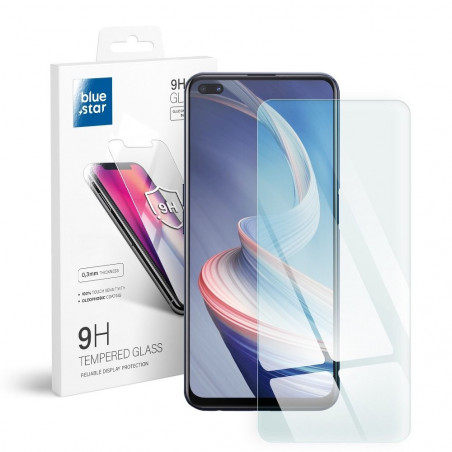Oppo Reno4 Panzerglas Blue Star 9H Durchsichtbar 
