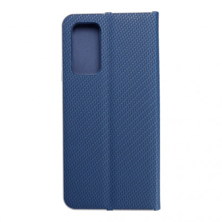 XIAOMI Mi 10T 5G Book Handytaschen LUNA Book Carbon Kohlenstoff-Faser, Elegant  Blau