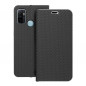 Oppo A55 5G Book Handytaschen LUNA Book Carbon Kohlenstoff-Faser, Elegant  Schwarz