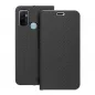 Oppo A53s Book Handytaschen LUNA Book Carbon Kohlenstoff-Faser, Elegant  Schwarz