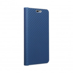 Samsung Galaxy S20 FE 5G 2022 Book Handytaschen LUNA Book Carbon Kohlenstoff-Faser, Elegant  Blau