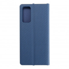 Samsung Galaxy S20 FE 5G 2022 Book Handytaschen LUNA Book Carbon Kohlenstoff-Faser, Elegant  Blau
