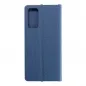 Samsung Galaxy S20 FE 5G 2022 Book Handytaschen LUNA Book Carbon Kohlenstoff-Faser, Elegant  Blau
