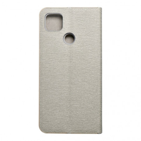 XIAOMI Redmi 9C NFC Book Handytaschen LUNA Book Gold Elegant  Silber