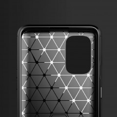 Oppo A52 Hülle Carbon Elegant  Schwarz