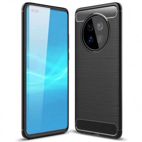 Huawei Mate 40 Pro Hülle Carbon Elegant  Schwarz