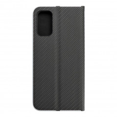 XIAOMI Poco M3 Pro 5G Book Handytaschen LUNA Book Carbon Kohlenstoff-Faser, Elegant  Schwarz