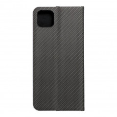 Samsung Galaxy A22 5G Book Handytaschen LUNA Book Carbon Kohlenstoff-Faser, Elegant  Schwarz