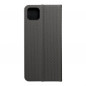 Samsung Galaxy A22 5G Book Handytaschen LUNA Book Carbon Kohlenstoff-Faser, Elegant  Schwarz