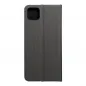 Samsung Galaxy A22 5G Book Handytaschen LUNA Book Carbon Kohlenstoff-Faser, Elegant  Schwarz