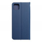 Samsung Galaxy A22 5G Book Handytaschen LUNA Book Carbon Kohlenstoff-Faser, Elegant  Blau