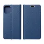 Samsung Galaxy A22 5G Book Handytaschen LUNA Book Carbon Kohlenstoff-Faser, Elegant  Blau