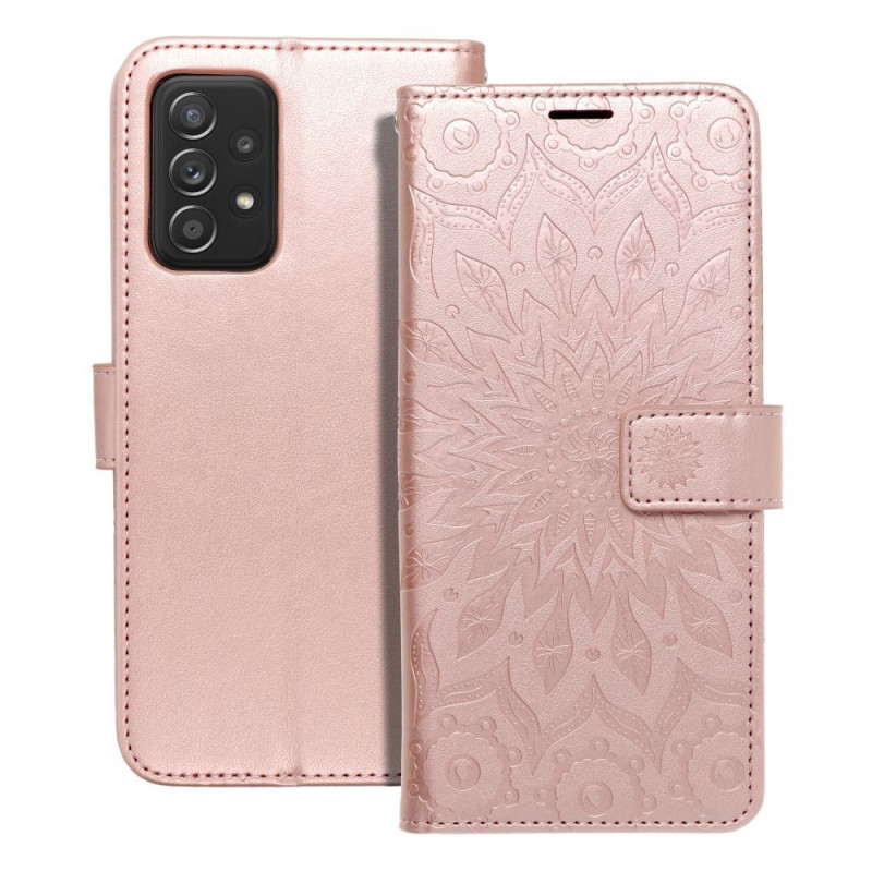 Samsung Galaxy A52s 5G Book Handytaschen MEZZO Book Mandala  Roségold