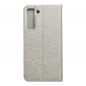Samsung Galaxy S21 FE 5G Book Handytaschen LUNA Book Gold Elegant  Silber