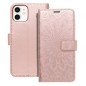 Apple iPhone 12 Book Handytaschen MEZZO Book Mandala  Roségold