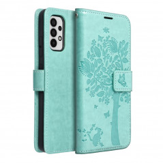 Samsung Galaxy A32 LTE Book Handytaschen MEZZO Book Baum  Grün