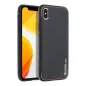 Apple iPhone X Hülle Leather Schwarz