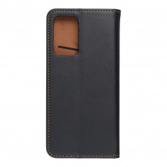 Samsung Galaxy A52 5G Book Handytaschen Leather case SMART PRO Elegant  Schwarz 