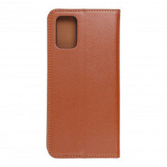 Samsung Galaxy A02s Book Handytaschen Leather case SMART PRO Elegant  Braun