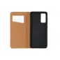 Samsung Galaxy A02s Book Handytaschen Leather case SMART PRO Elegant  Braun