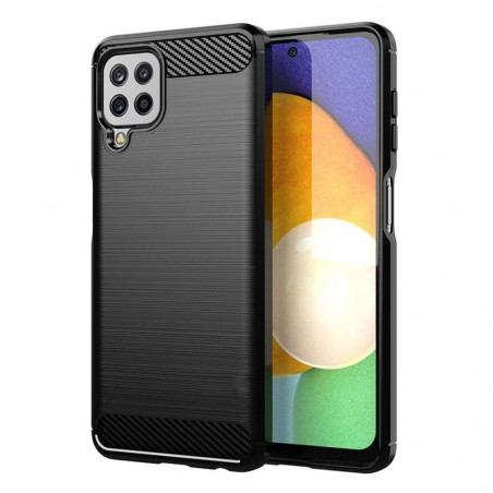 Samsung Galaxy A22 LTE Hülle Carbon Elegant  Schwarz