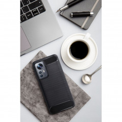 Oppo Reno5 Z 5G Hülle Carbon Elegant  Schwarz