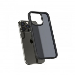Apple iPhone 13 Pro Hülle Spigen Ultra Hybrid Kristallklar  Matt Frostschwarz
