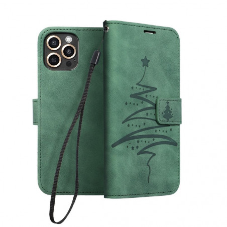 Apple iPhone 13 mini Book Handytaschen MEZZO Book Baum  Grün