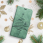 Apple iPhone 13 mini Book Handytaschen MEZZO Book Baum  Grün