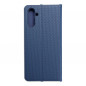 Samsung Galaxy A13 LTE Book Handytaschen LUNA Book Carbon Kohlenstoff-Faser, Elegant  Blau